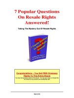 7 Popular Questions On Resale Rights Answered doc