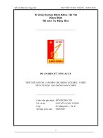 đồ án  thiết kề nguồn cấp điện cho động cơ điện 1 chiều  kích từ độc lập không đảo chiều