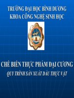 Quy trình sản xuất dầu thực vật potx