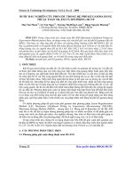Báo cáo khoa học: Bước đầu nghiên cứu phổ gốc trong hệ phổ kế gamma bằng thuật toán ML-EM và mô phỏng MCNP potx