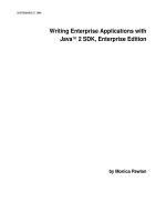 Writing Enterprise Applications with Javaä 2 SDK, Enterprise Edition doc