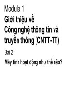 Giới thiệu về Công nghệ thông tin và truyền thông (CNTT-TT) doc