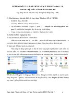 Hướng dẫn cài đặt phần mềm V.EMIS Version 1.2.0 trong hệ điều hành Windows Xp pdf