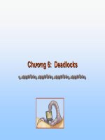 Bài Giảng Hệ Điều Hành-Chương 6: Deadlocks ppt