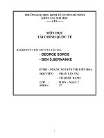 BÀI DỊCH TỪ 2 BÀI VIẾT CỦA TÁC GIẢ GEORGE SOROS & BEN S.BERNANKE doc