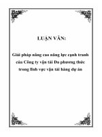 LUẬN VĂN: Giải pháp nâng cao năng lực cạnh tranh của Công ty vận tải Đa phương thức trong lĩnh vực vận tải hàng dự án pot