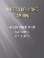 báo cáo đo lường cảm biến