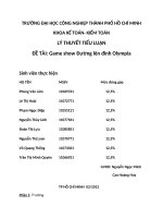 LÝ THUYẾT TIỂU LUẬN ĐỀ TÀI: Game show Đường lên đỉnh Olympia pdf