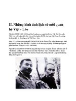 II .Những hình ảnh lịch sử mối quan hệ Việt - Lào ppt