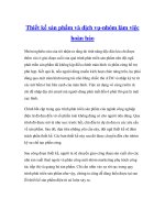 Thiết kế sản phẩm và dịch vụ-nhóm làm việc hoàn hảo ppt