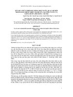 BÁO CÁO KHOA HỌC : KẾT QUẢ THỬ NGHIỆM HỆ THỐNG PHUN NƯỚC, QUẠT GIÓ MỚI NHẰM GIẢM STRESS NHIỆT CHO BÒ SỮA TẠI CÔNG TY SỮA VÀ GIỐNG BÒ SỮA PHÙ ĐỔNG – HÀ NỘI potx