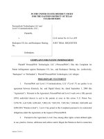 IN THE UNITED STATES DISTRICT COURT FOR THE EASTERN DISTRICT OF TEXAS TYLER DIVISION Personalweb Technologies pdf