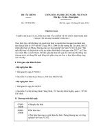 Thông báo Số: 347/TB-BTC Ý KIẾN CHỈ ĐẠO CỦA LÃNH ĐẠO BỘ TÀI CHÍNH VỀ TỔ CHỨC HỘI NGHỊ ĐỐI THOẠI VỚI DOANH NGHIỆP NĂM 2012 potx