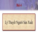 BÀI 4: LÝ THUYẾT NGƯỜI SẢN XUẤT pdf