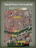 bài tập lịch sử đô thị  thành phố florence