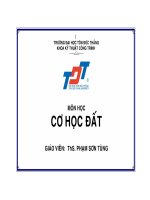 CƠ HỌC ĐẤT - CHƯƠNG 4 DỰ TÍNH ĐỘ LÚN CỦA NỀN MÓNG CÔNG TRÌNH doc