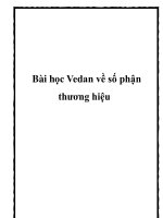 Bài học Vedan về số phận thương hiệu pptx