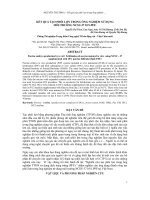 BÁO CÁO KHOA HỌC : KẾT QUẢ TẠO PHÔI LỢN TRONG ỐNG NGHIỆM SỬ DỤNG MÔI TRƯỜNG NCSU-37 10%PFF. pot