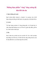 Những thực phẩm 