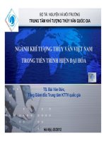 NGÀNH KHÍ TƯỢNG THỦY VĂN VIỆT NAM TRONG TIẾN TRÌNH HIỆN ĐẠI HÓA pptx