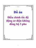 đồ án  điều chỉnh tốc độ động cơ điện không đồng bộ 3 pha