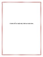 6 bước để có một máy tính an toàn hơn pdf