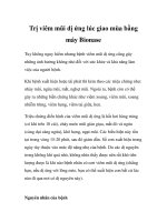 Trị viêm mũi dị ứng lúc giao mùa bằng máy Bionase docx