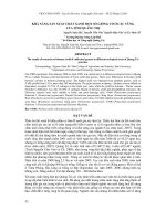 Báo cáo khoa học : KHẢ NĂNG SẢN XUẤT CHẤT XANH MỘT SỐ GIỐNG CỎ Ở CÁC VÙNG CỦA TỈNH QUẢNG TRỊ pptx