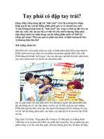 Tay phải có đập tay trái? pptx