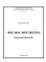 GIÁO TRÌNH ĐỘC HỌC MÔI TRƯỜNG - NGUYỄN ĐỨC HUỆ pptx