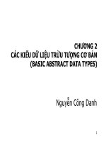 CHƯƠNG 2 CÁC KIỂU DỮ LIỆU TRỪU TƯỢNG CƠ BẢN (BASIC ABSTRACT DATA TYPES) pdf