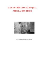GẦN 4/5 THỜI GIAN ĐÃ ĐI QUA... NHÌN LẠI ĐỐI THOẠI pdf