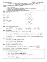 CHƯƠNG 1: ỨNG DỤNG ĐẠO HÀM ĐỂ KHẢO SÁT VÀ VẼ ĐỒ THỊ CỦA HÀM SỐ pptx