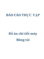 đồ án chi tiết máy - băng tải