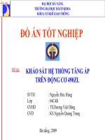 khảo sát hệ thống tăng áp trên động cơ 490zl