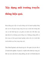 Xây dựng môi trường truyền thông hiệu quả. potx