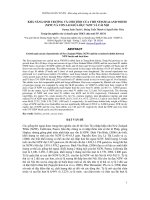 Báo cáo khoa học : KHẢ NĂNG SINH TRƯỞNG VÀ CHO THỊT CỦA THỎ NEWZEALAND WHITE (NZW) VÀ CON LAI GIỮA ĐỰC NZW VÀ CÁI NỘI pptx