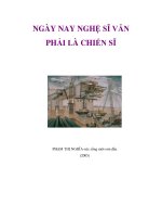 NGÀY NAY NGHỆ SĨ VẪN PHẢI LÀ CHIẾN SĨ pdf