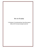 Báo cáo tốt nghiệp: “ Chế độ pháp lý về bảo lãnh ngân hàng và thực tiễn áp dụng tại NHNo & PTNT Việt Nam Chi nhánh Tây Hà Nội” doc