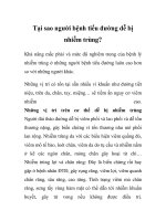 Tại sao người bệnh tiểu đường dễ bị nhiễm trùng? pdf