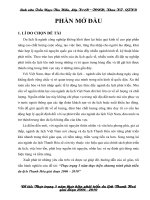 Tiểu luận Địa Lý kinh tế Thanh Hóa pdf