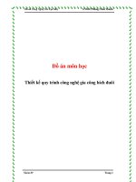 đồ án môn học  thiết kế quy trình công nghệ gia công bích đuôi