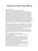 Tuyển mộ và tuyển chọn nhân sự pdf