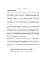 Nghiên cứu các phương tiện liên kết từ vựng trong một số bài đọc của giáo trình tiếng Anh Quản trị kinh doanh và gợi ý cho việc giảng dạy tiếng Anh cho sinh viên năm thứ ba trường Đại học Công đoàn