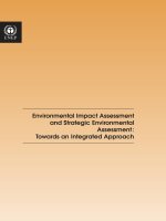 Environmental Impact Assessment and Strategic Environmental Assessment: Towards an Integrated Approach pdf