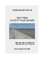 Giáo trình Cơ sở Kỹ thuật bờ biển doc