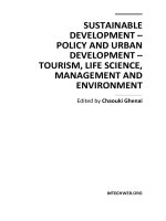SUSTAINABLE DEVELOPMENT – POLICY AND URBAN DEVELOPMENT – TOURISM, LIFE SCIENCE, MANAGEMENT AND ENVIRONMENT doc