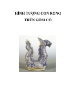 HÌNH TƯỢNG CON RỒNG TRÊN GỐM CỔ potx