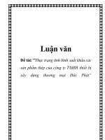 Luận văn: hực trạng tình hình xuất khấu các sản phẩm thép của công ty TNHH thiết bị xây dựng thương mại Đức Phát potx