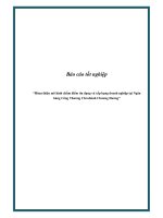 Báo cáo tốt nghiệp: “Hòan thiện mô hình chấm điểm tín dụng và xếp hạng doanh nghiệp tại Ngân hàng Công Thương Chi nhánh Chương Dương” pot